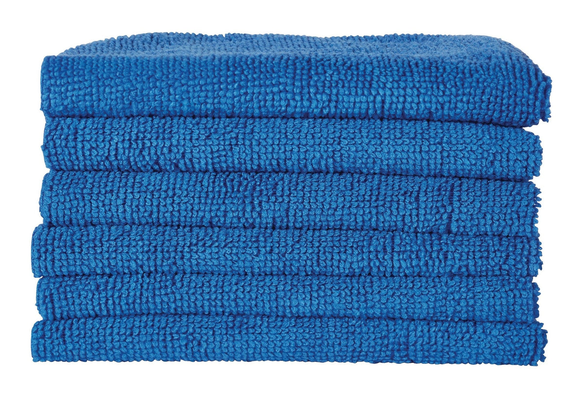 All-Purpose Machine Washable Microfibre Cloths, Blue, 40-pk