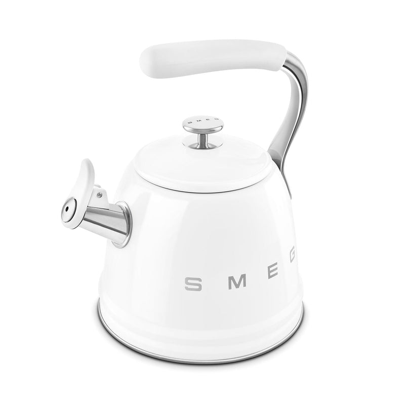 Traditional Stove Top Whistling Kettle, White, 2.3-L B6086