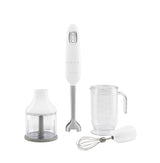 Variable Speed Hand Blender with Attachments, White