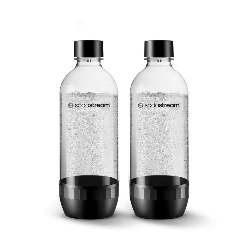 Classic Carbonating Bottle, Dishwasher Safe, BPA Free, Black, 1-L, 2-pk G1350