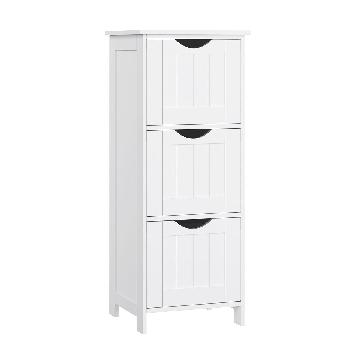 Home White Freestanding Cabinet with 3 Drawers