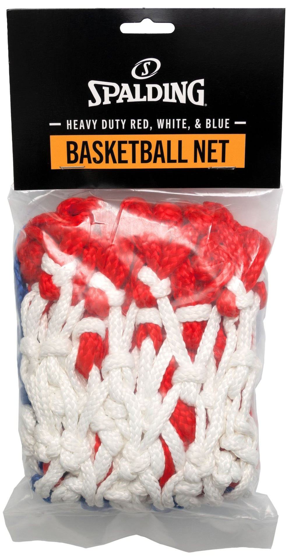 Heavy Duty Indoor/Outdoor Standard Replacement Basketball Net, Red/White/Blue