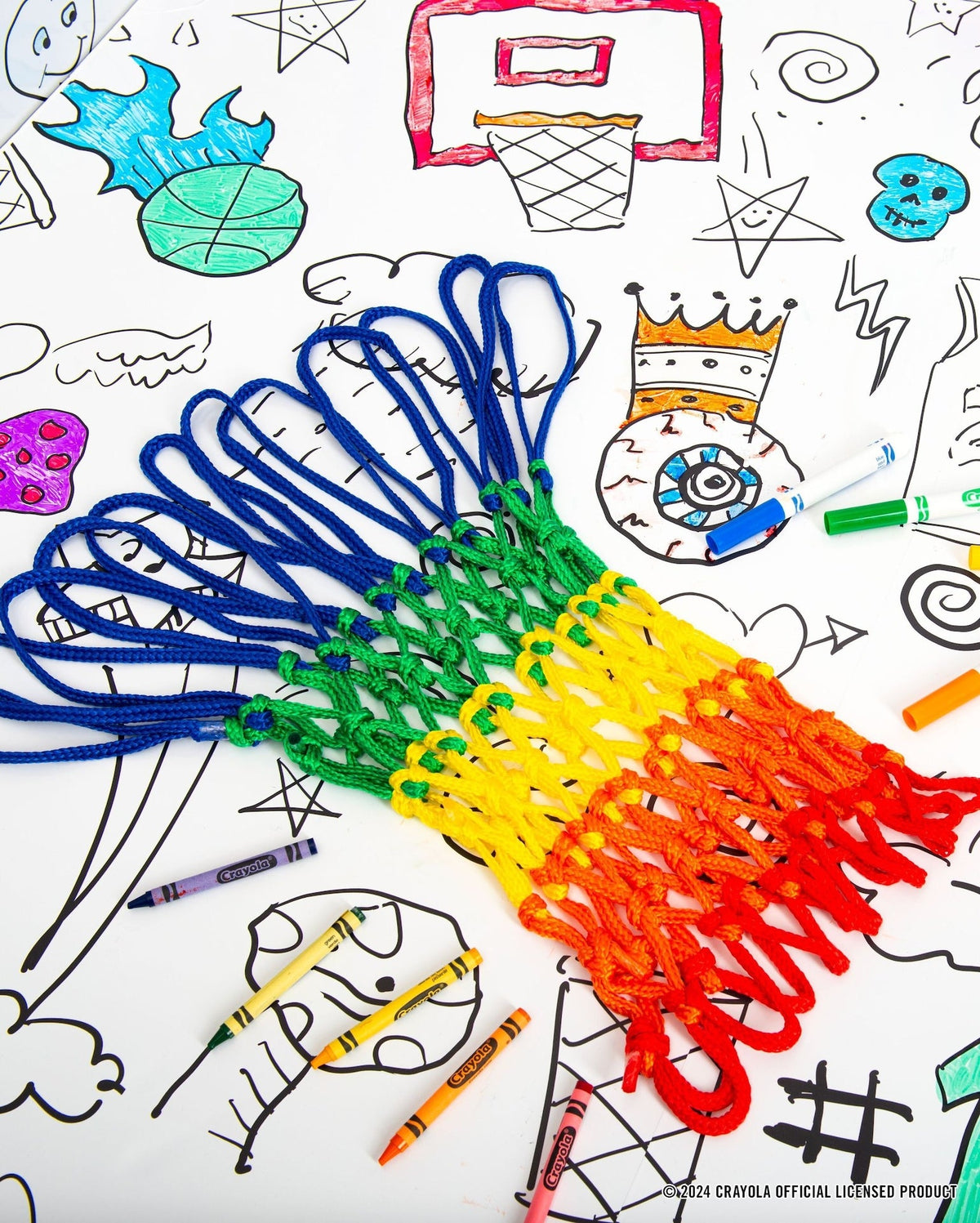 Standard Replacement Basketball Net, Rainbow
