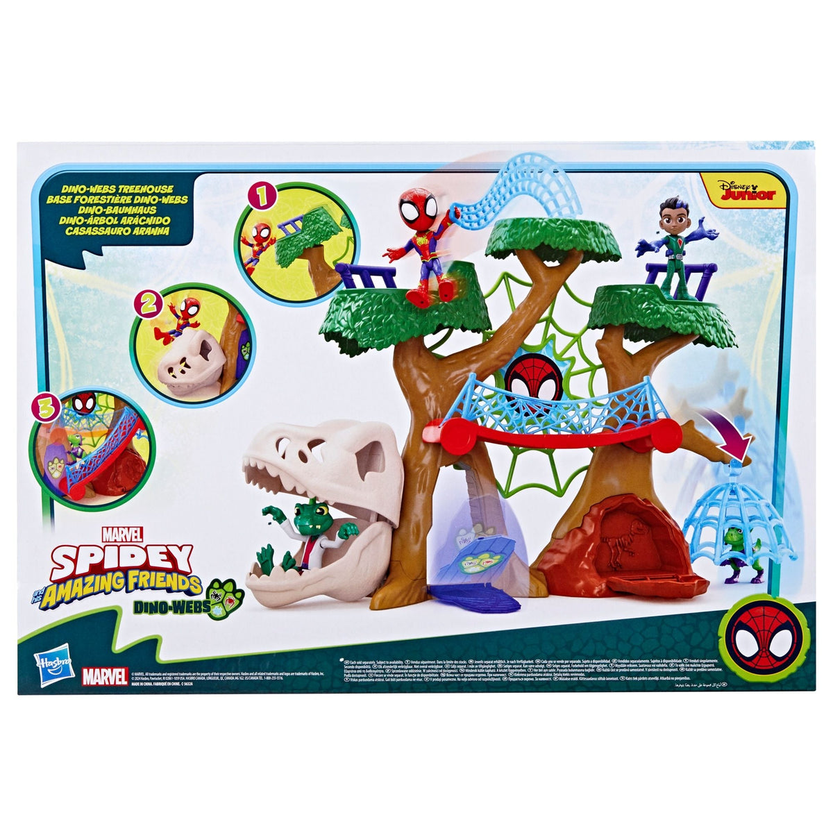 His Amazing Friends Dino-Webs Treehouse Playset with Toys, Ages 3+