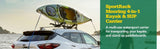 SR5514 Mooring 4-in-1 Stacker Roof Top Mount Kayak Rack, 36-in, 2-pc