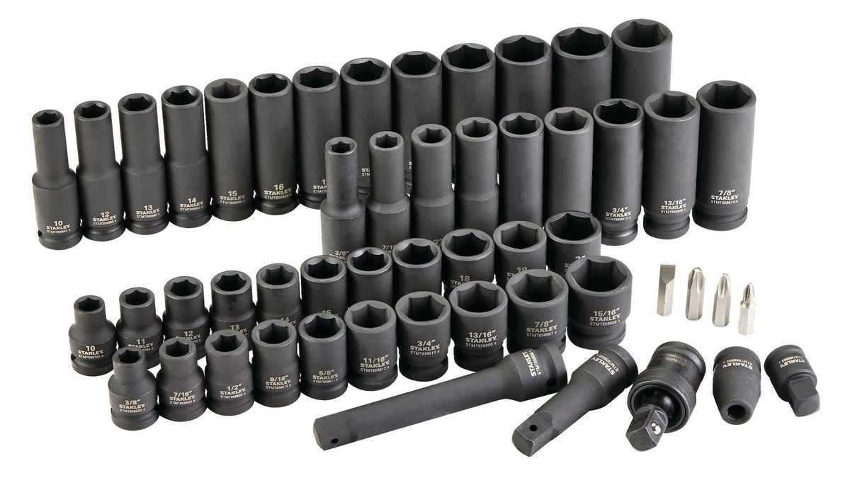 Pro 1/2-in Impact Socket Set, 52-pc