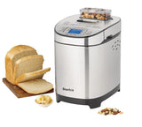 Bread Maker with 12 Digital Functions, Stainless Steel, 2lb