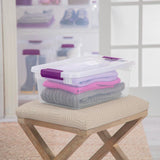 ClearView Storage Box with Latched Lid, 14-L