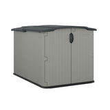 Glidetop 98-cu-ft Dove Grey Horizontal Shed