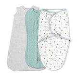 Comfort Easy Change Swaddle, Little Bees, Small/Medium, 3-pk