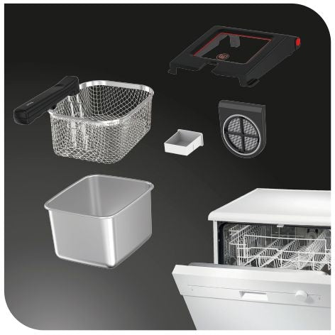 Odorless Deep Fryer, Stainless Steel, 3.5-L
