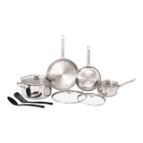 Viva Stainless Steel Cookware Set, Dishwasher & Oven Safe, Pots and Pans Set, 10-pc