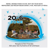 E-ZoneGuard Patio Rechargeable Mosquito Repeller with 12-Hr Refill and 5.5-Hr Battery, Royal Blue