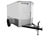 5 x 8-ft Enclosed Trailer with Ramp Door, White