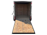 5 x 8-ft Enclosed Trailer with Ramp Door, White