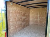 5 x 8-ft Enclosed Trailer with Ramp Door, White