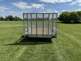 77-in x 12-ft Utility Trailer With Gate, Silver