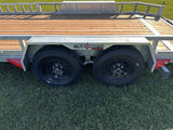 83-in x 16-ft Tandem Axle Utility Trailer, Galvanized