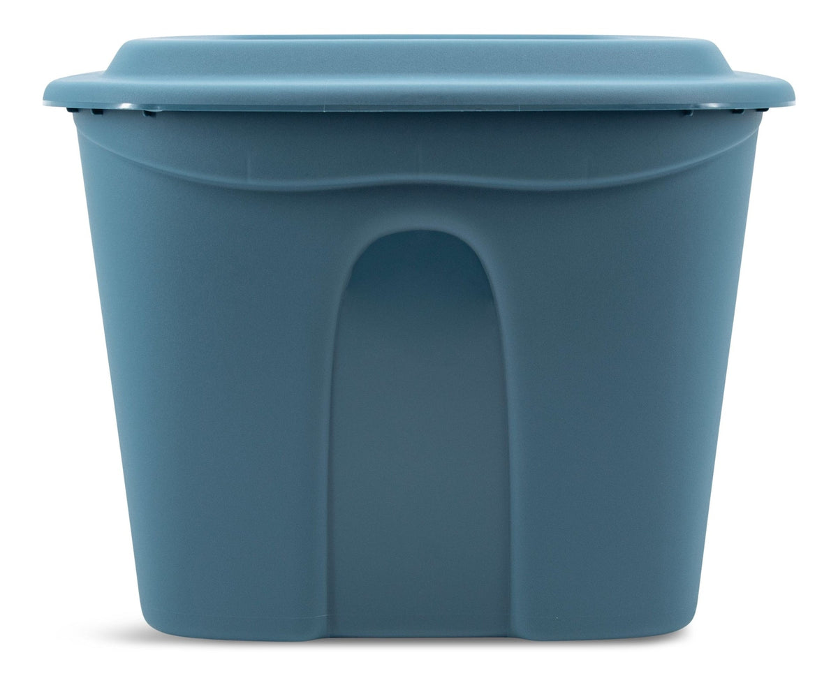 type A Stackable Storage Box with Lid, 72-L, Blue
