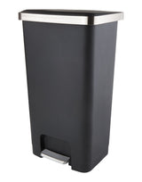 Type A Wide Black Resin Garbage Can, 45-L