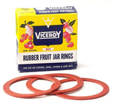Rubber Fruit Jar Rings for use on Corona, Jewel, Crown and GEM Jars, 12-pk