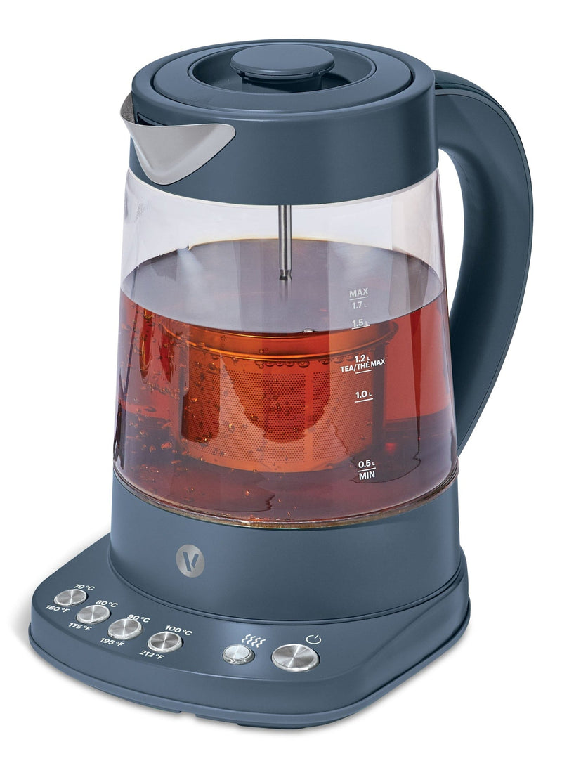 Colour Series Electric Variable Temperature Steeping Kettle, Bluefin, 1.7-L G2421