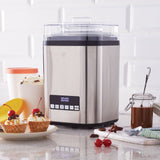 Digital Ice Cream Maker, 4-in-1 Ice Cream & Frozen Treat Maker, Stainless Steel, 1.9-L