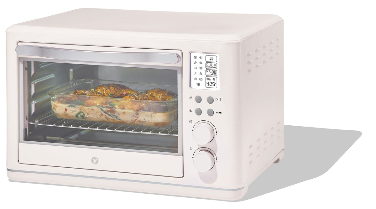 Digital Multi-Functional Air Fryer Toaster Oven with 11 Pre-Set Functions, Shortbread, 6-Slices