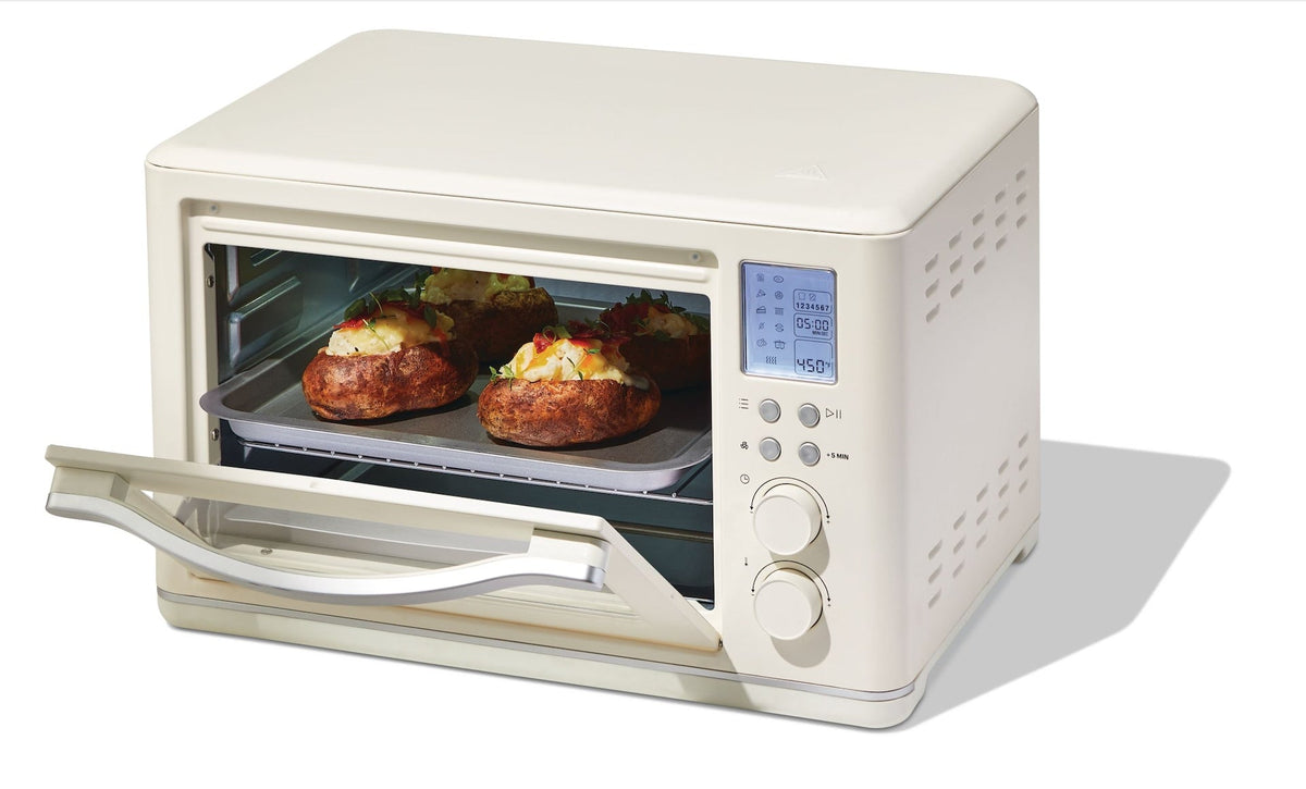Digital Multi-Functional Air Fryer Toaster Oven with 11 Pre-Set Functions, Shortbread, 6-Slices