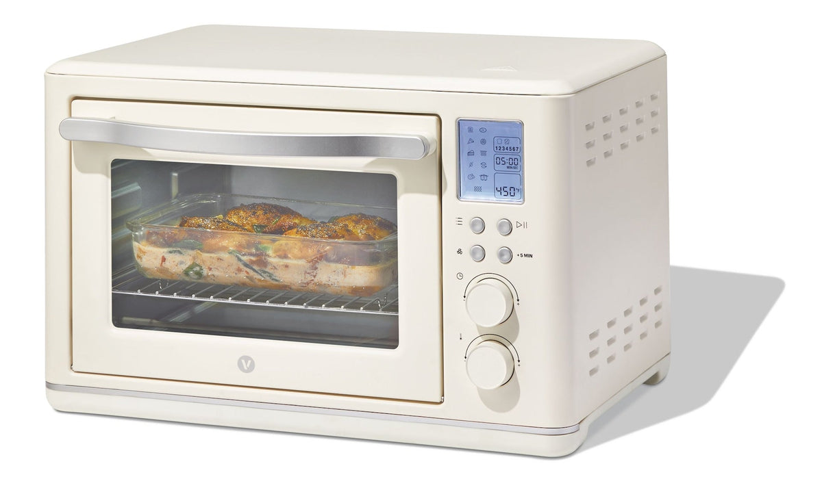 Digital Multi-Functional Air Fryer Toaster Oven with 11 Pre-Set Functions, Shortbread, 6-Slices