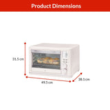 Digital Multi-Functional Air Fryer Toaster Oven with 11 Pre-Set Functions, Shortbread, 6-Slices
