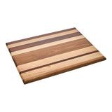 Striped Multi Wood Large Cutting Board