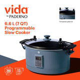 Slow Cooker with Digital Control Panel, Bluefin, 6-qt