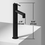 Basilica Gothic Grey Bathroom Sink/Basin Set with Sterling Faucet and Rectangular Vessel