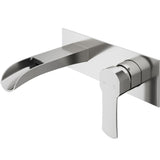 Cornelius Wall Mount Single Handle Bathroom Sink Faucet, WaterSense Certified, Brushed Nickel