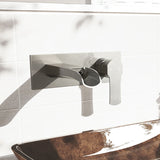 Cornelius Wall Mount Single Handle Bathroom Sink Faucet, WaterSense Certified, Brushed Nickel