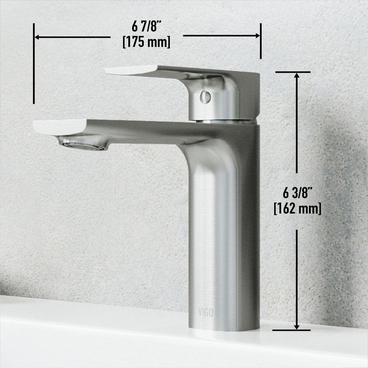 Davidson Single Handle Single Hole Bathroom Sink Faucet, WaterSense Certified, Brushed Nickel