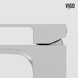 Duomo Gothic Grey Bathroom Sink/Basin Set with Dunn Faucet and Rectangular Vessel