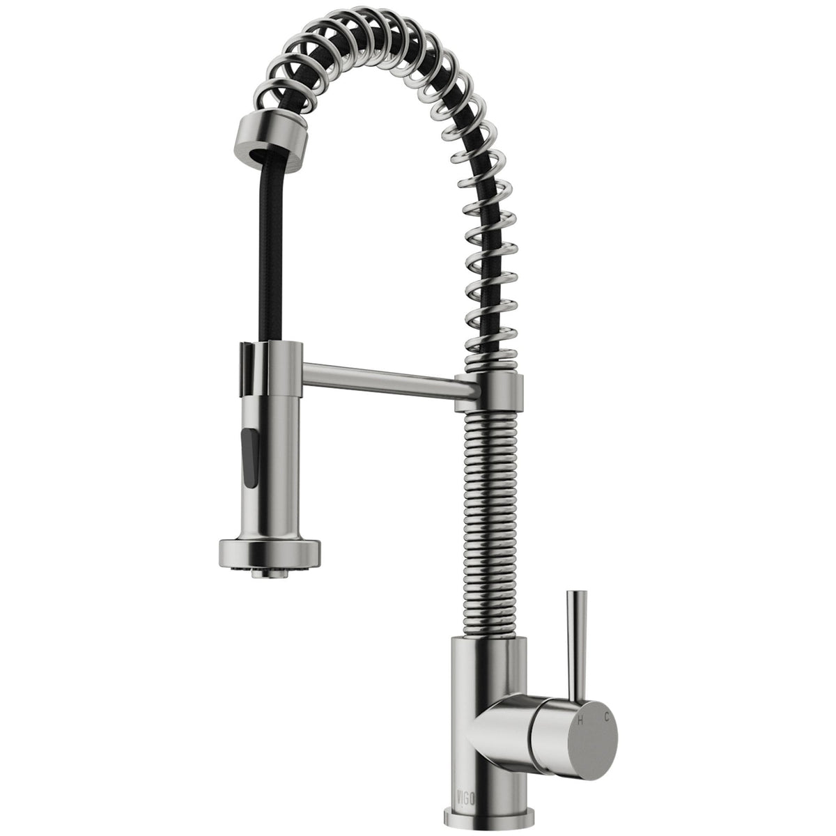 Edison Pull-Down Spray Kitchen Faucet, Stainless Steel