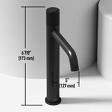Magnolia White Bathroom Sink/Basin Set with Apollo Faucet and Rectangular Composite Vessel