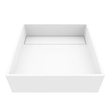 Montauk 15x15-in Deep White Bathroom Sink/Basin with Rectangular Vessel