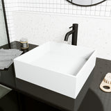 Montauk 15x15-in Deep White Bathroom Sink/Basin with Rectangular Vessel