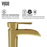 Niko Single Handle Single-Hole Bathroom Vessel Faucet in Matte Brushed Gold