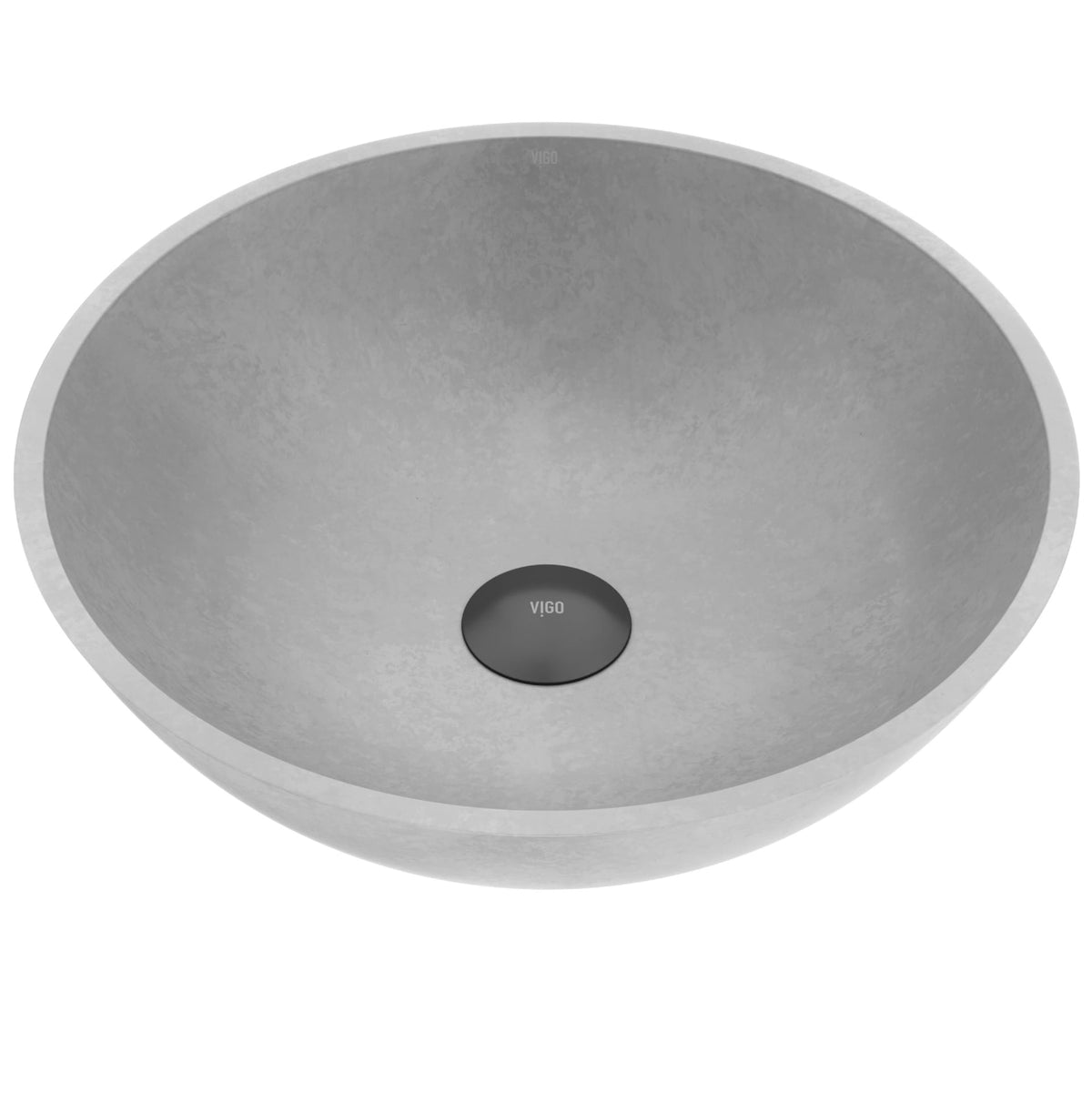 Ravenna Gothic 16x16-in Deep Grey Bathroom Sink/Basin with Round Vessel