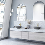 Ravenna Gothic 16x16-in Deep Grey Bathroom Sink/Basin with Round Vessel