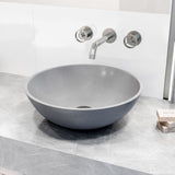 Ravenna Gothic 16x16-in Deep Grey Bathroom Sink/Basin with Round Vessel
