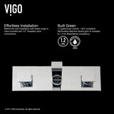 Titus Wall Mount Dual Handle Bathroom Sink Faucet, Eco-Friendly 1.2 GPM Flow Rate, Chrome