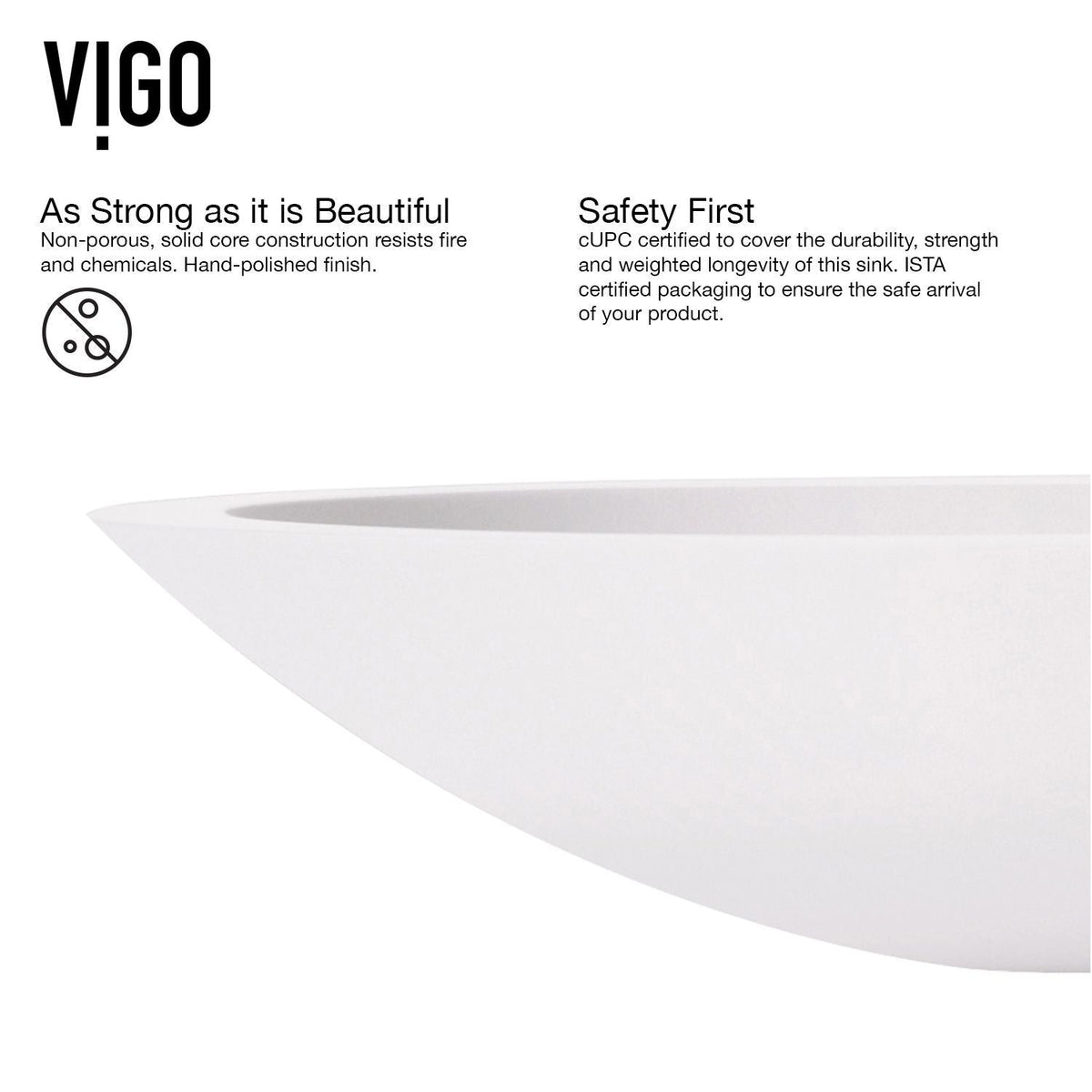 Wisteria White Bathroom Sink/Basin Set with Niko Faucet and Oval Composite Vessel
