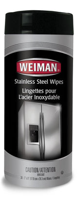 Stainless Steel Cleaning and Protectant Wipes, 30 Wipes