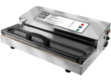 Weston Pro-2300 Stainless Steel Commercial Grade Double Piston Pump Vacuum Sealer, Silver